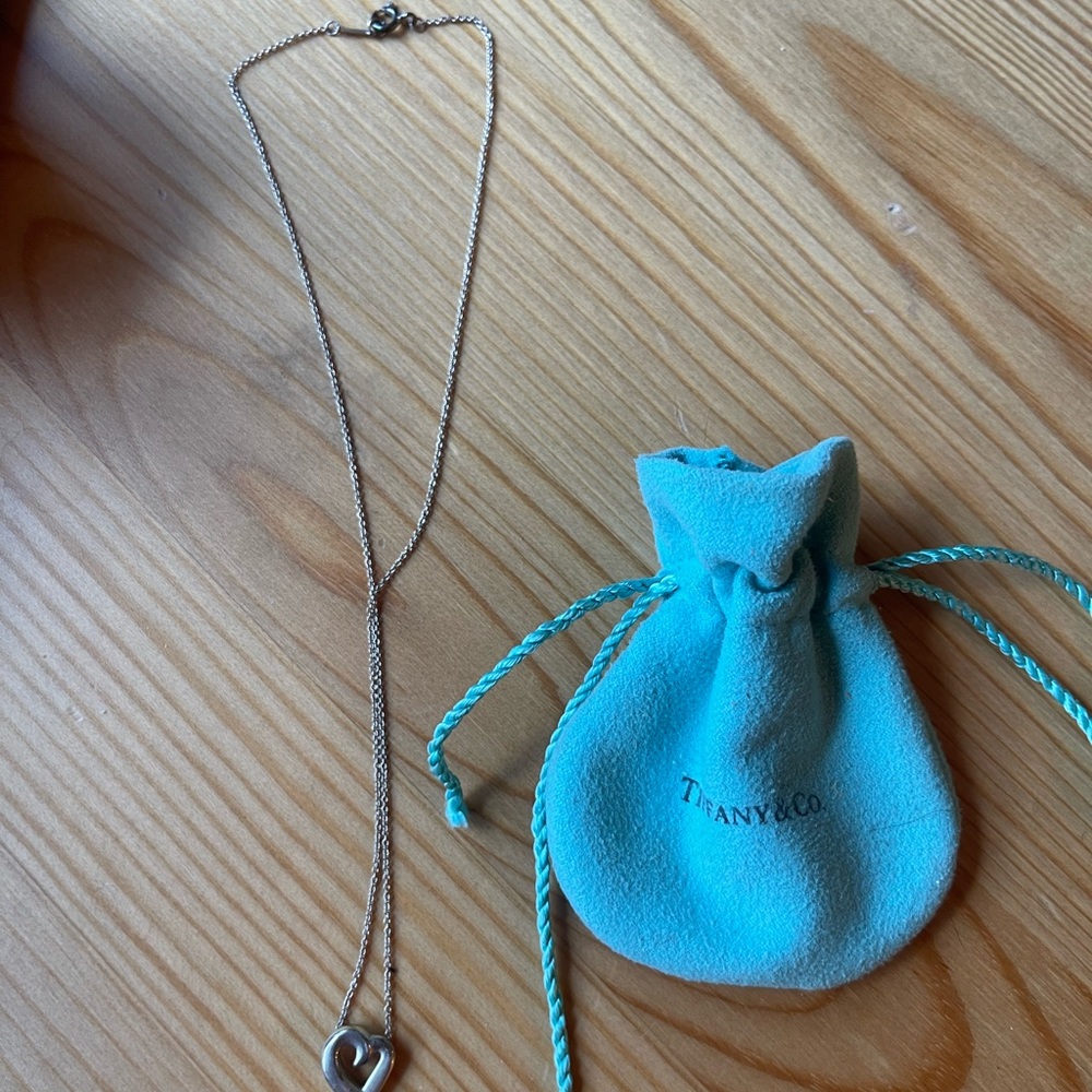 Tiffany heart sterling silver necklace